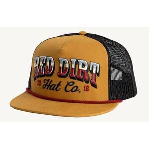 NEW RED DIRT HAT COMPANY men's countrified 5-panel flat rope snapback cap in car